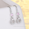 Silver 925 Moon And Star Earrings